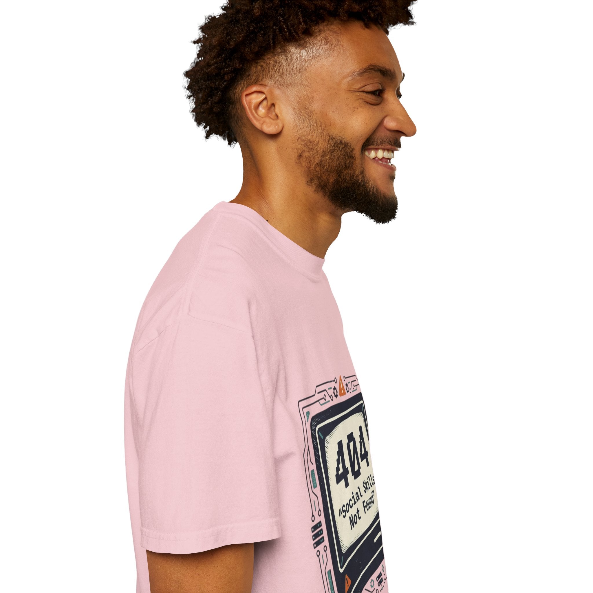 T-Shirt — 404 “Social Skills Not Found” Retro Computer Tee