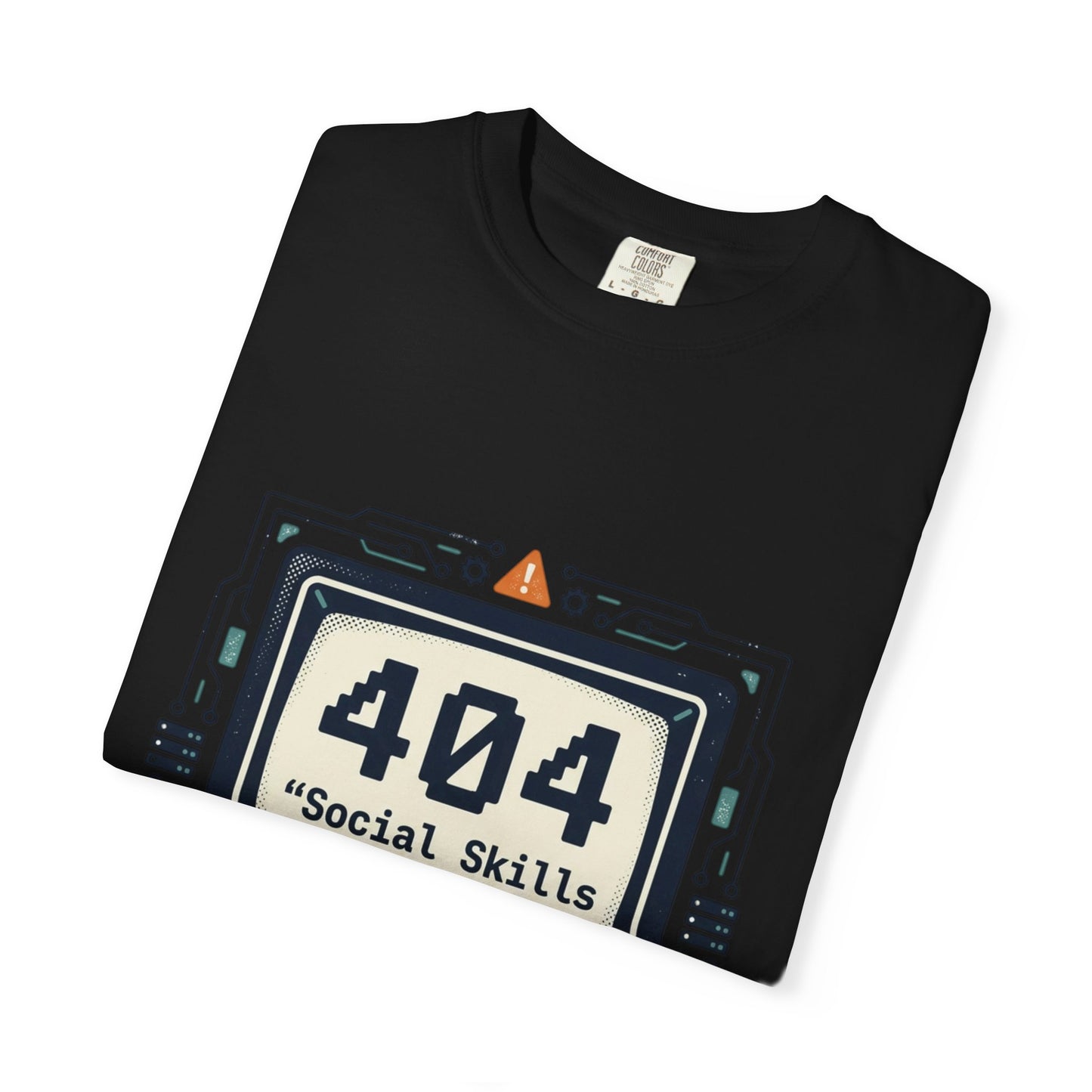 T-Shirt — 404 “Social Skills Not Found” Retro Computer Tee