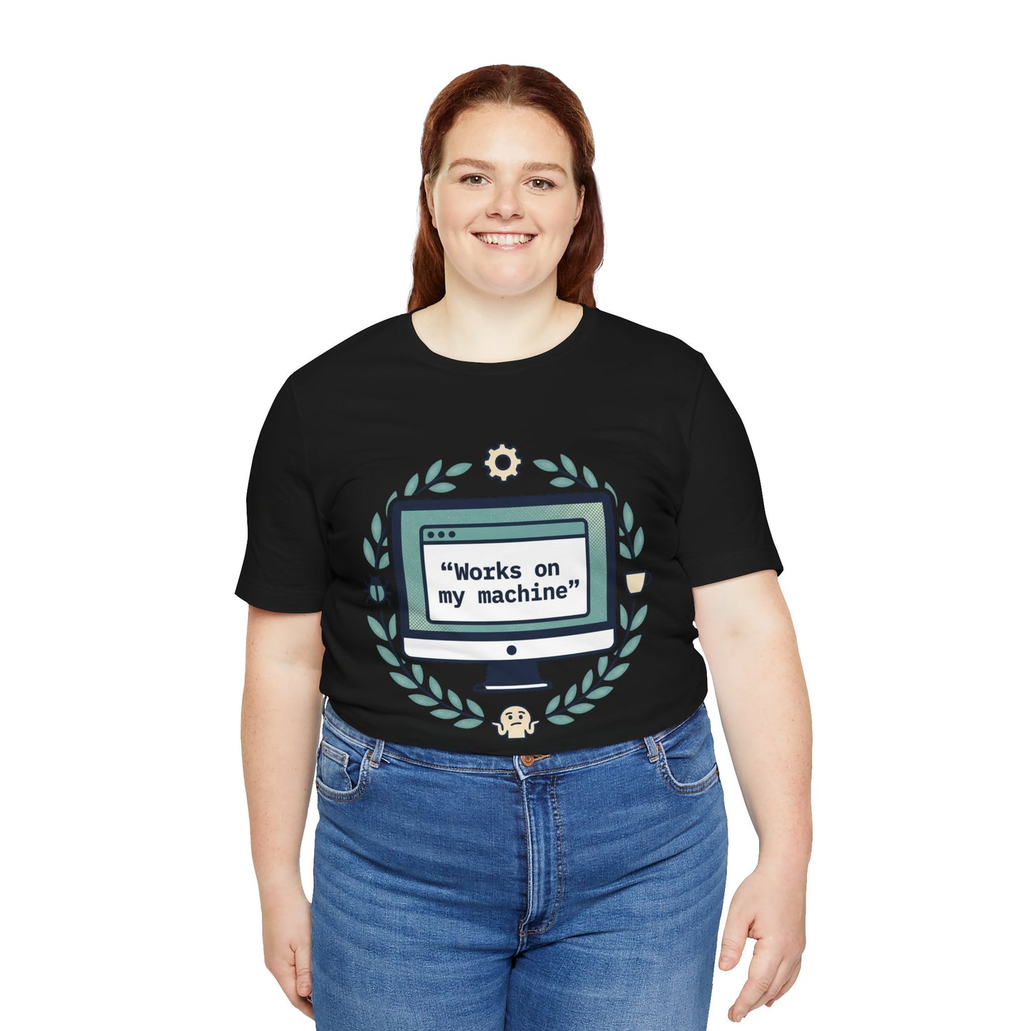 "Works on my machine" Computer Tee — Funny Programmer Developer T-Shirt