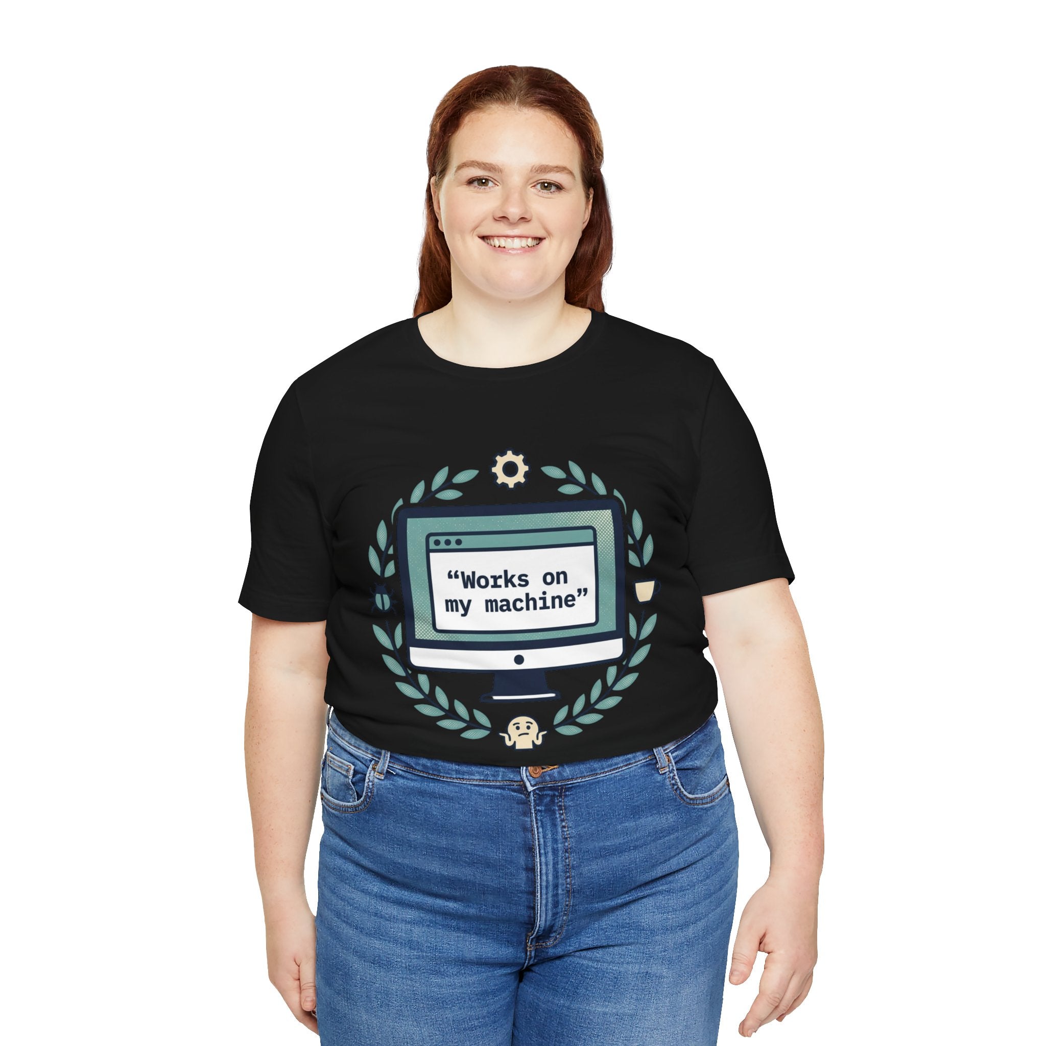 "Works on my machine" Computer Tee — Funny Programmer Developer T-Shirt