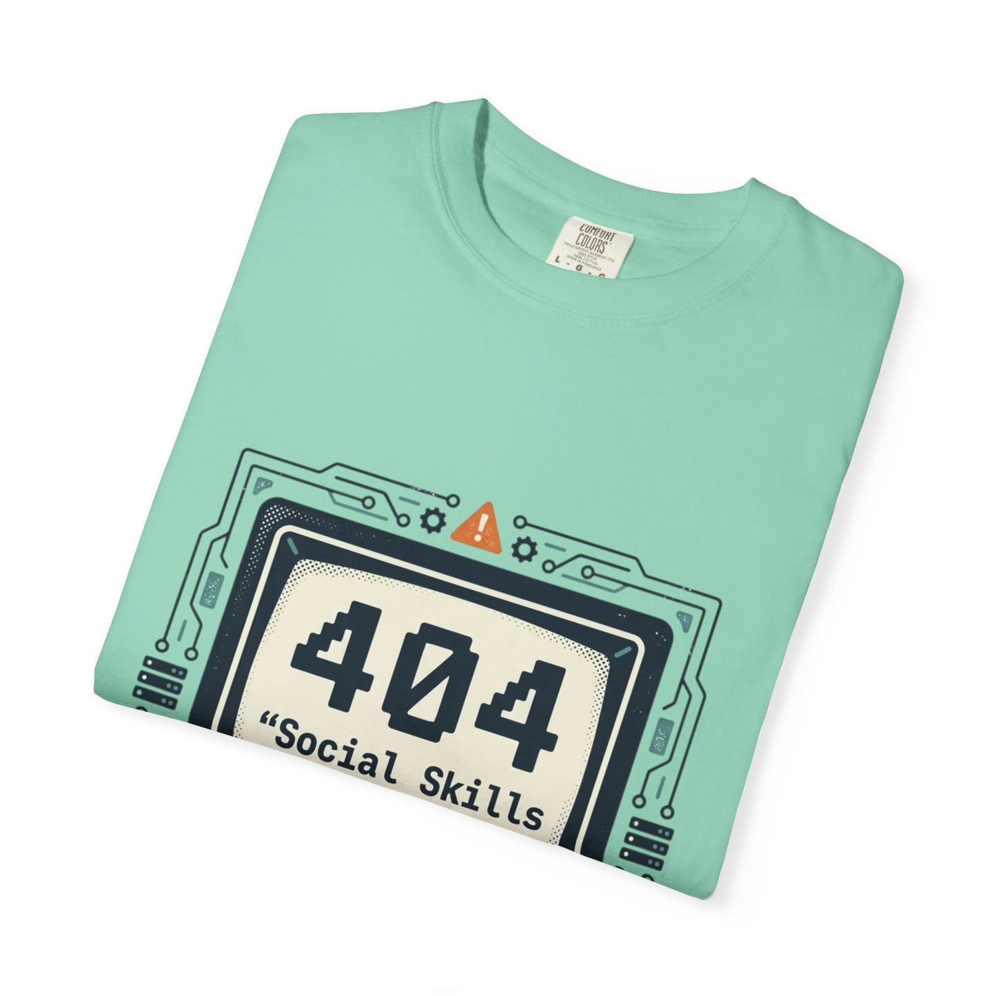 T-Shirt — 404 “Social Skills Not Found” Retro Computer Tee