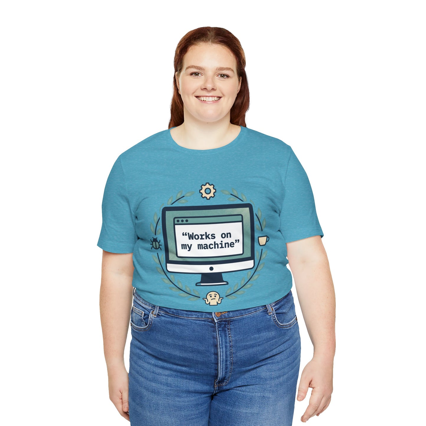 "Works on my machine" Computer Tee — Funny Programmer Developer T-Shirt