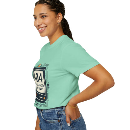 T-Shirt — 404 “Social Skills Not Found” Retro Computer Tee