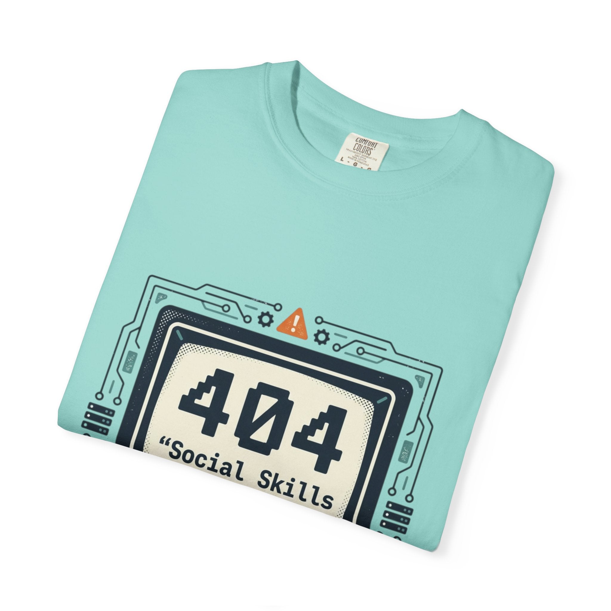 T-Shirt — 404 “Social Skills Not Found” Retro Computer Tee