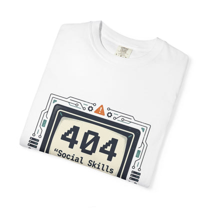T-Shirt — 404 “Social Skills Not Found” Retro Computer Tee