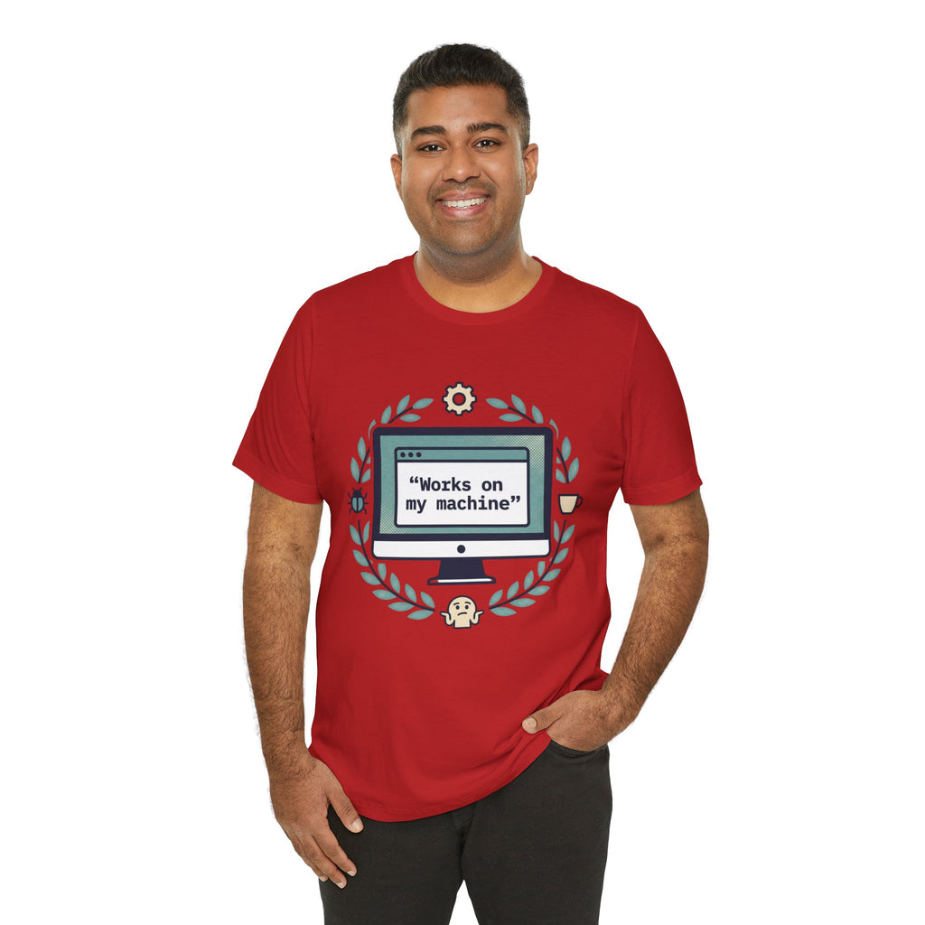 "Works on my machine" Computer Tee — Funny Programmer Developer T-Shirt