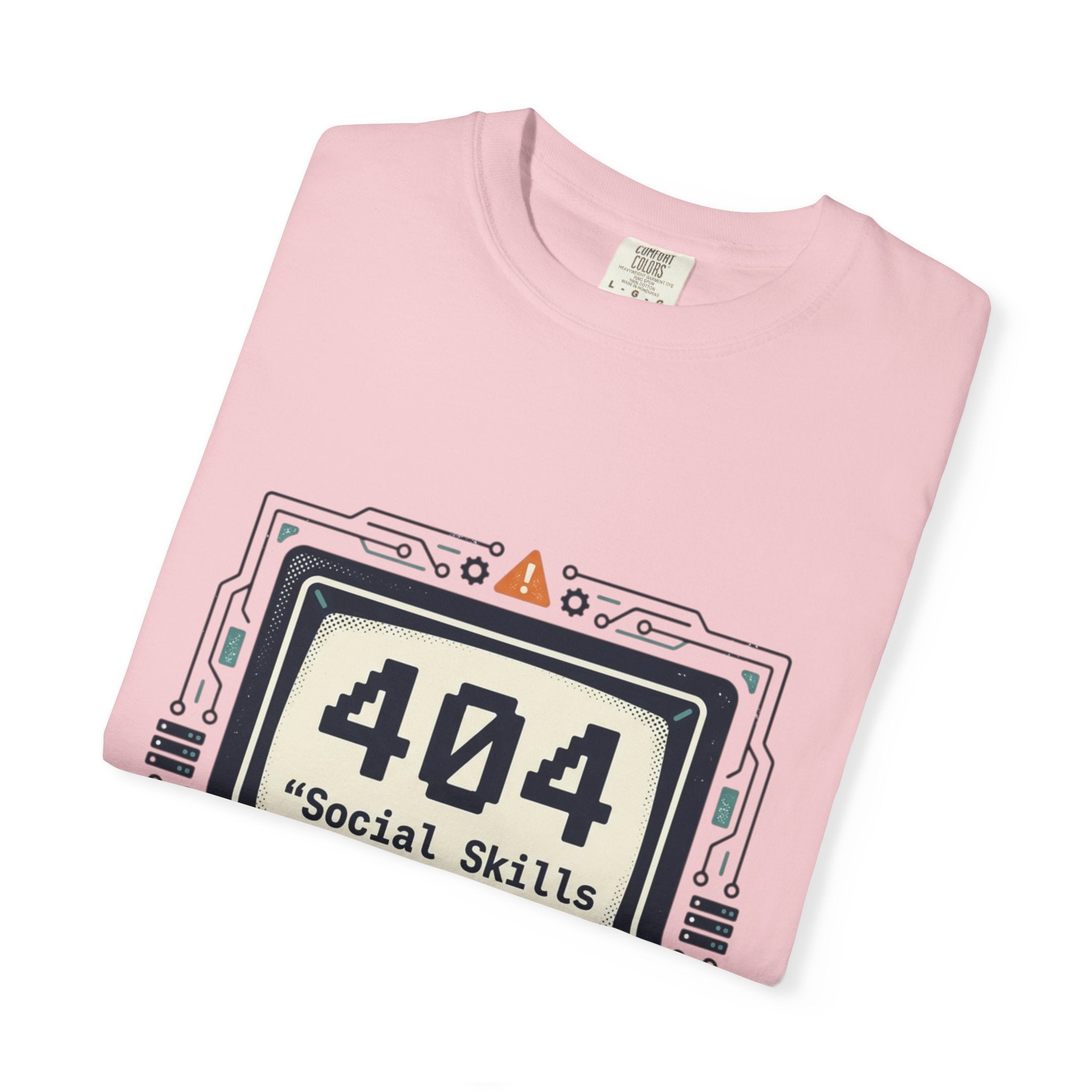 T-Shirt — 404 “Social Skills Not Found” Retro Computer Tee