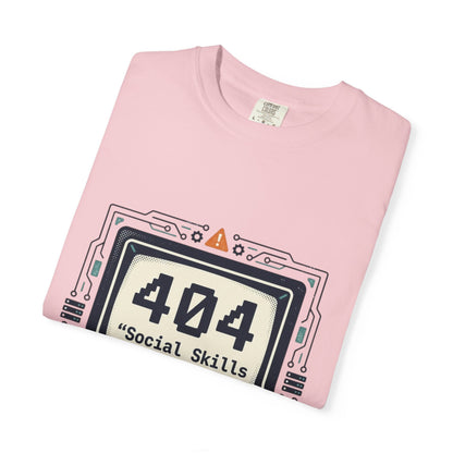 T-Shirt — 404 “Social Skills Not Found” Retro Computer Tee