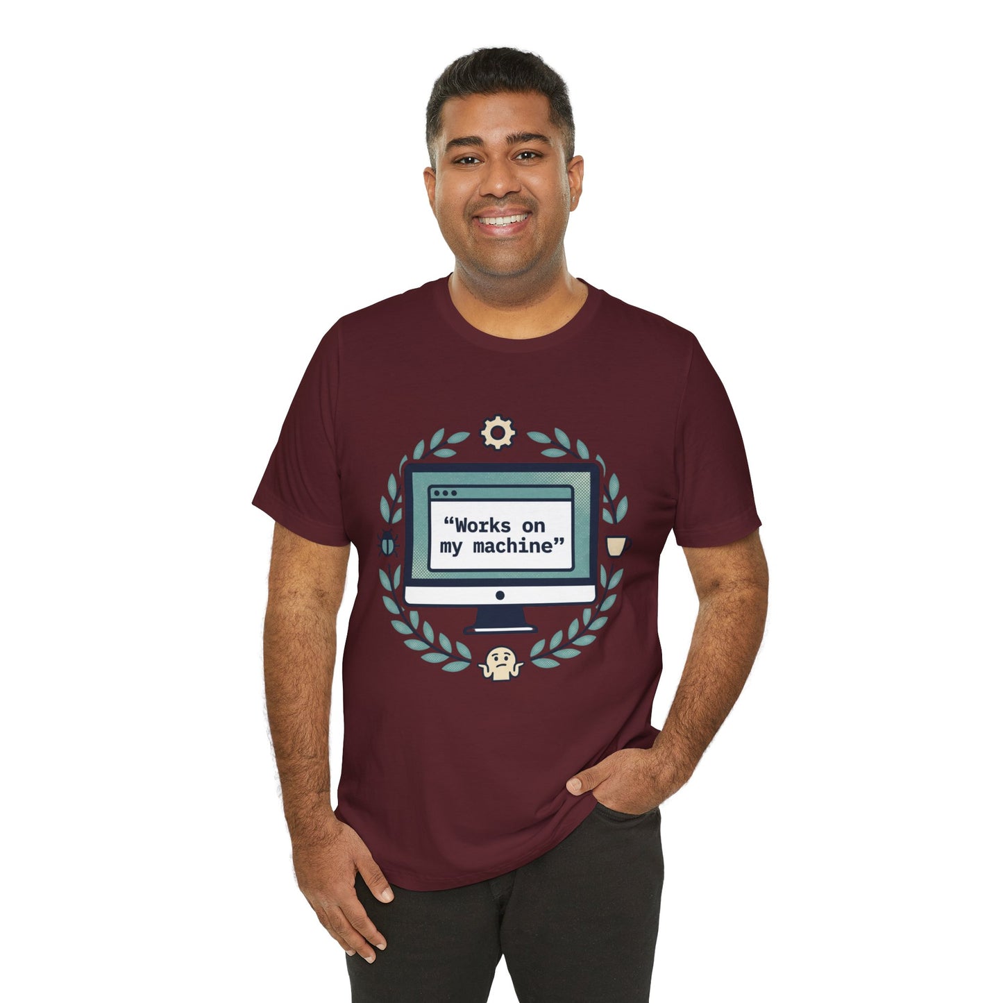 "Works on my machine" Computer Tee — Funny Programmer Developer T-Shirt