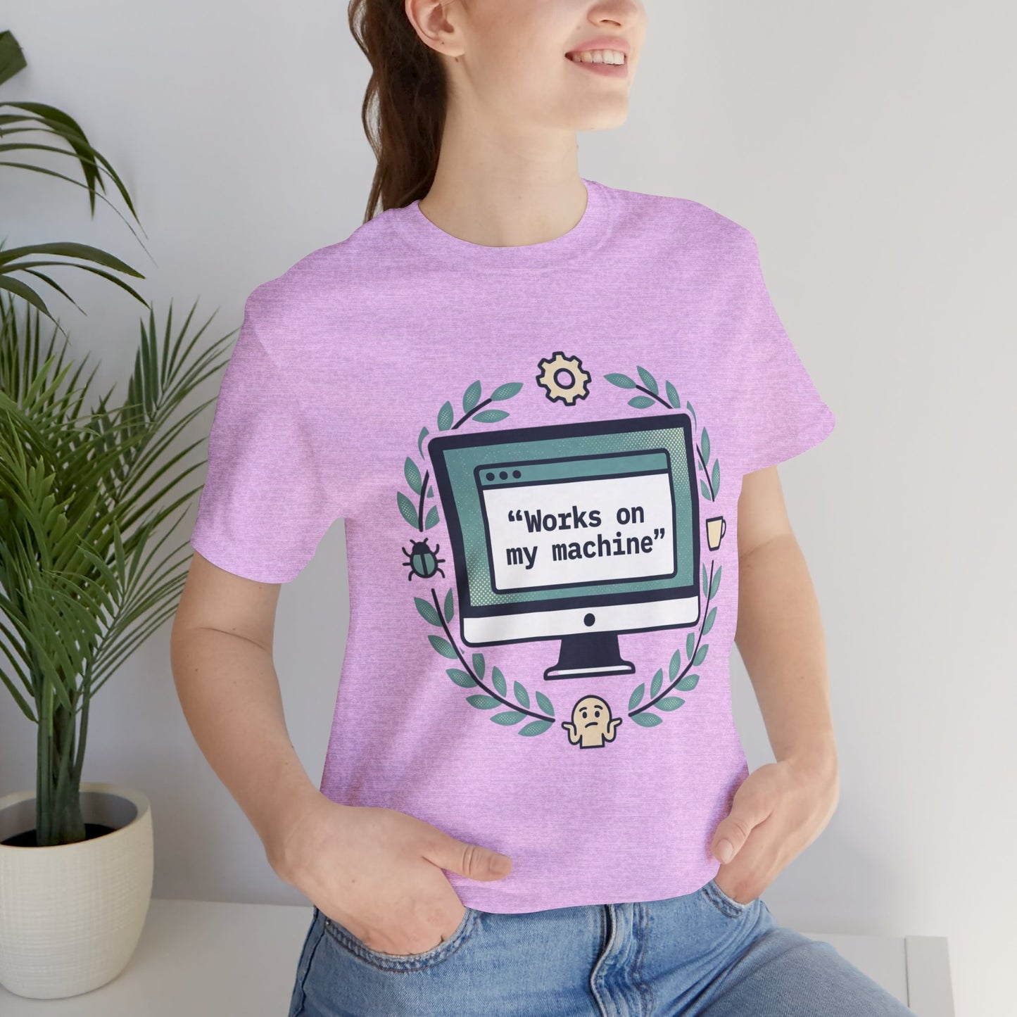 "Works on my machine" Computer Tee — Funny Programmer Developer T-Shirt