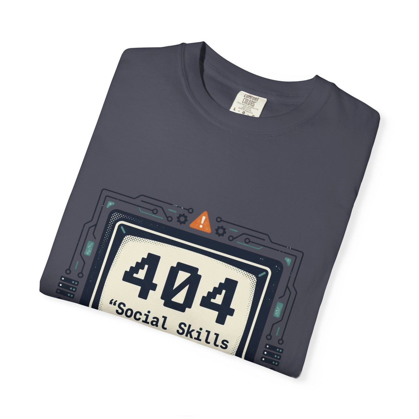 T-Shirt — 404 “Social Skills Not Found” Retro Computer Tee