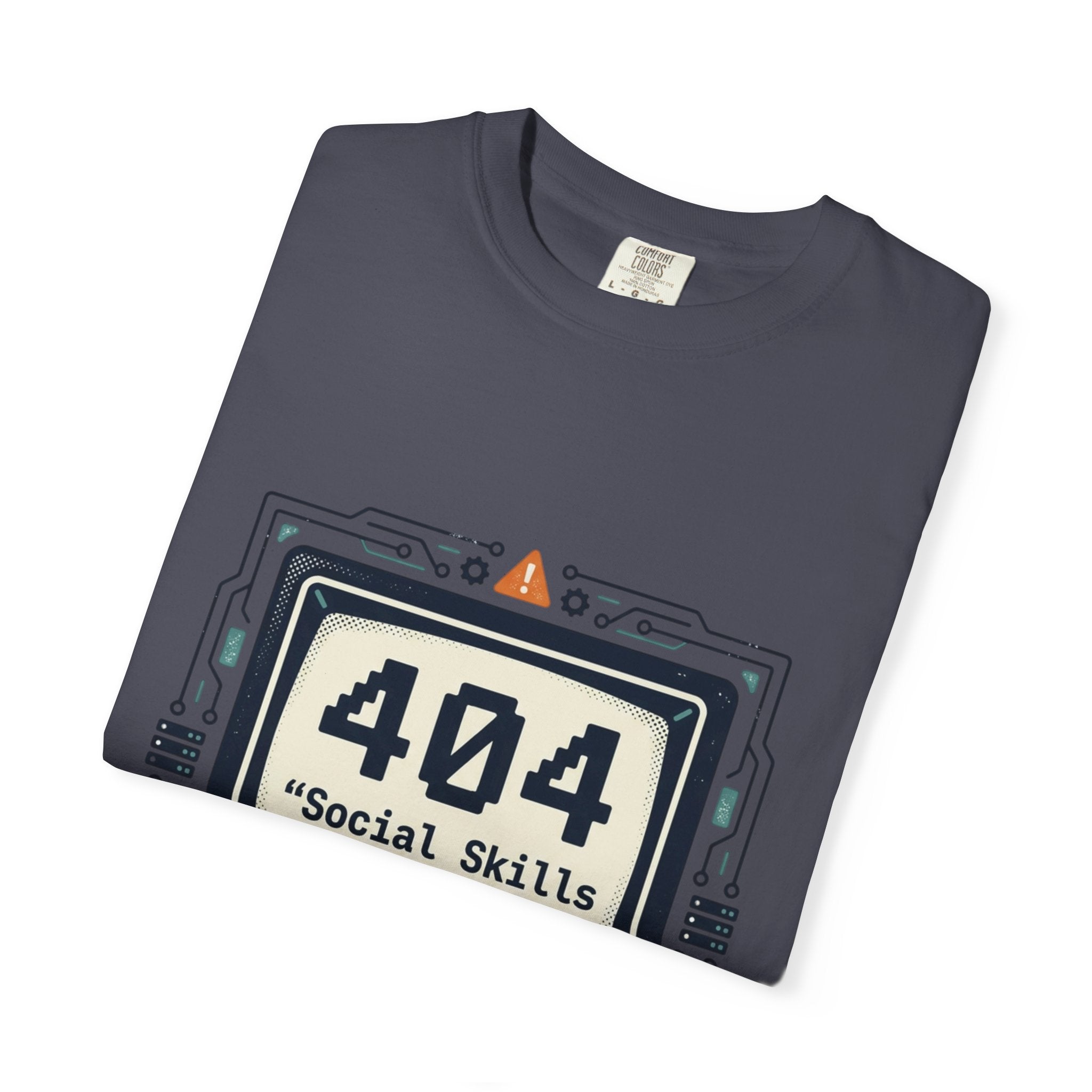 T-Shirt — 404 “Social Skills Not Found” Retro Computer Tee