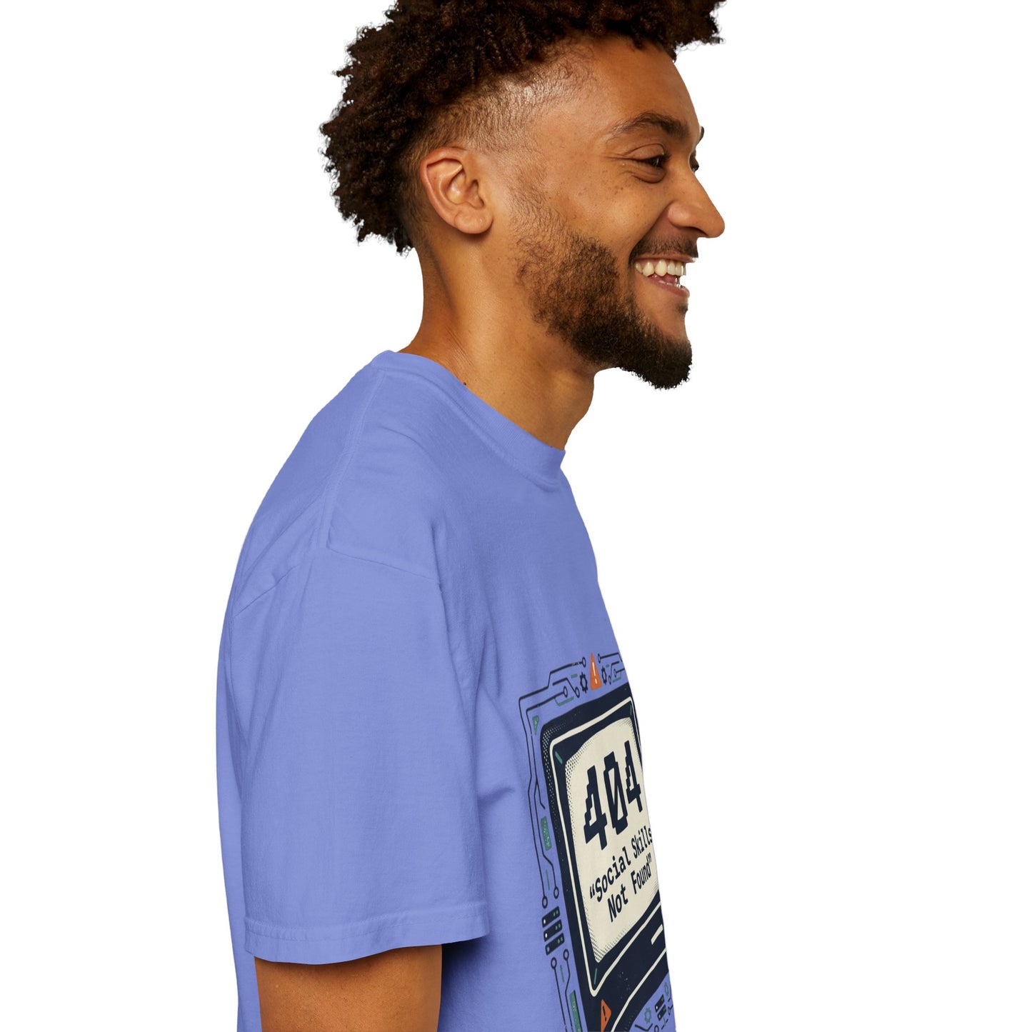 T-Shirt — 404 “Social Skills Not Found” Retro Computer Tee