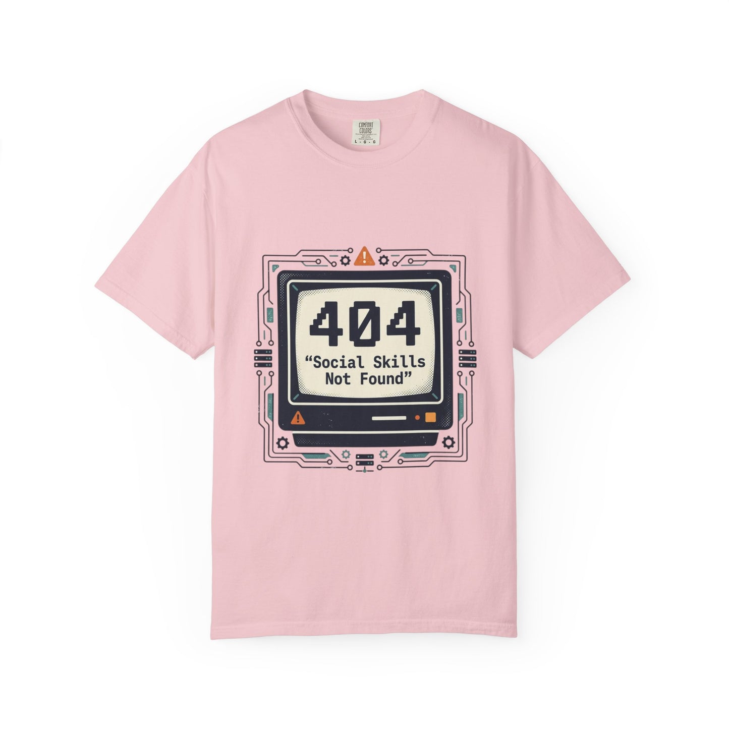 T-Shirt — 404 “Social Skills Not Found” Retro Computer Tee