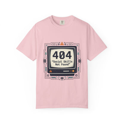 T-Shirt — 404 “Social Skills Not Found” Retro Computer Tee