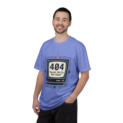 T-Shirt — 404 “Social Skills Not Found” Retro Computer Tee