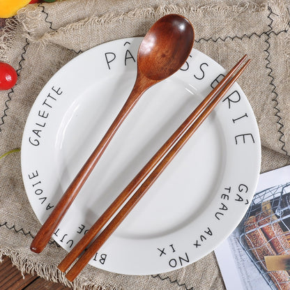Wooden Chopsticks & Spoon Cutlery Set