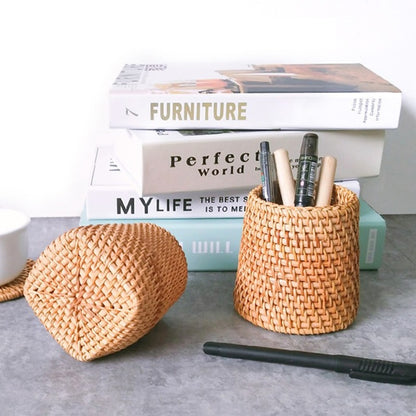 Bamboo Handmade Rattan Storage Basket