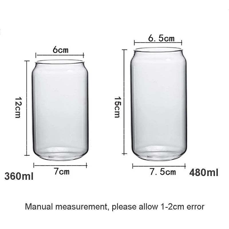 Glass Cups - Transparent Beer/Soda/Coffee