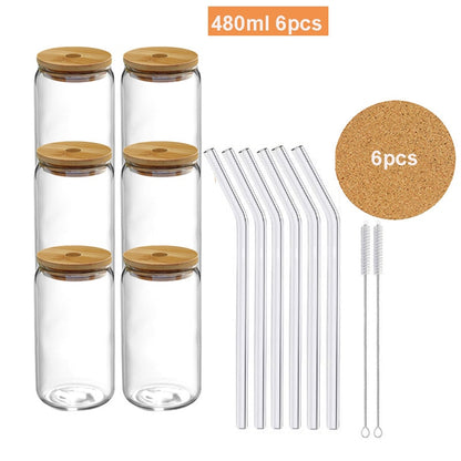 Glass Cups - Transparent Beer/Soda/Coffee