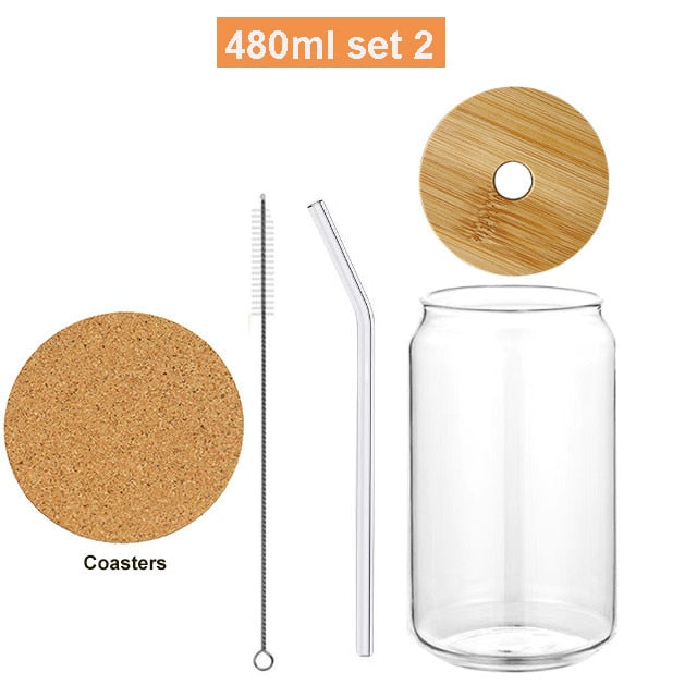 Glass Cups - Transparent Beer/Soda/Coffee