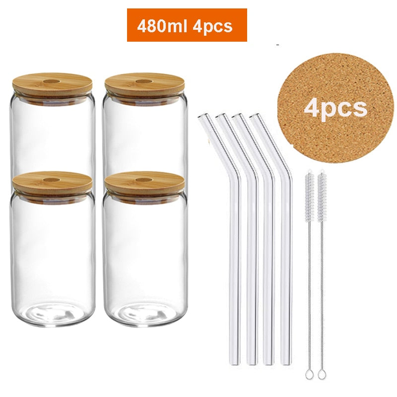 Glass Cups - Transparent Beer/Soda/Coffee
